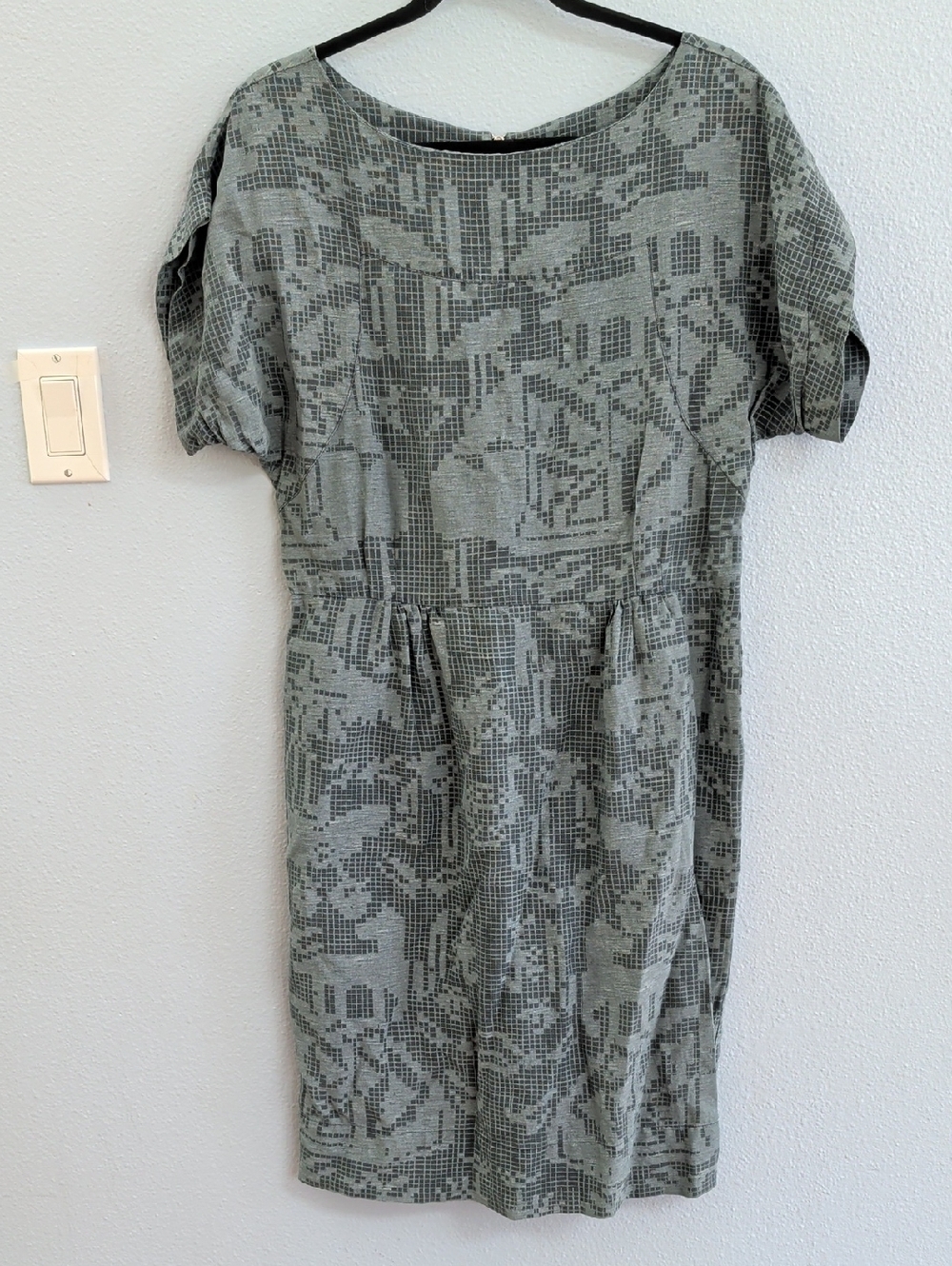 Feral Childe Van Allen Sheath Mars Rover Shale Patterned Short-Sleeve Dress